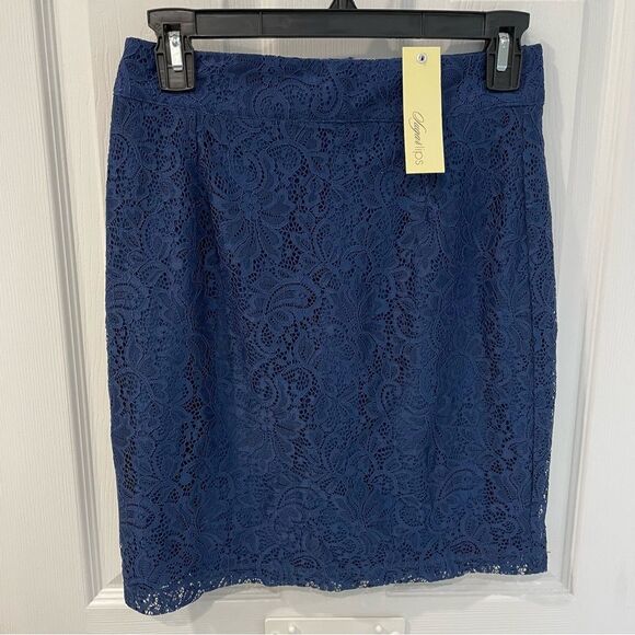 Sugarlips Dresses & Skirts - SugarLips Blue Lace Mini Pencil Skirt Women’s Size S